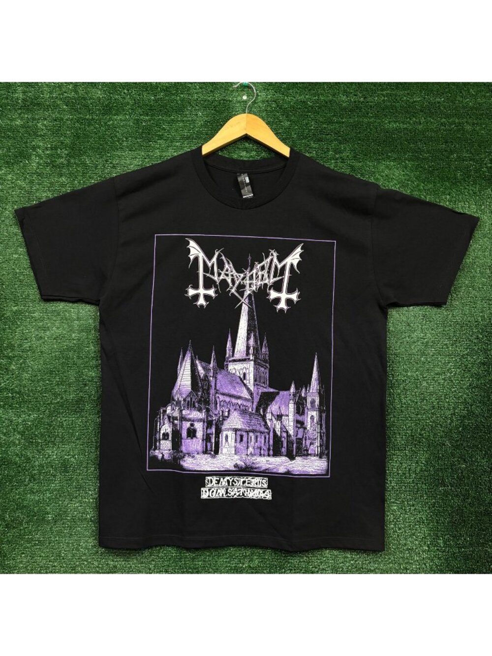 Mayhem De Mysteriis Dom Sathanas Album Black Metal Band T-Shirt Size Large